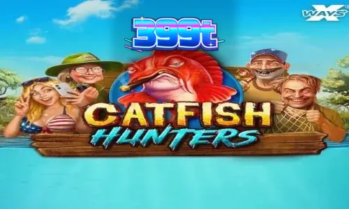 Interface subaquática do jogo Catfish Hunters com elementos temáticos de pesca.